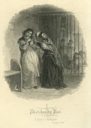 Croquis par Boz - Une visite à Newgate